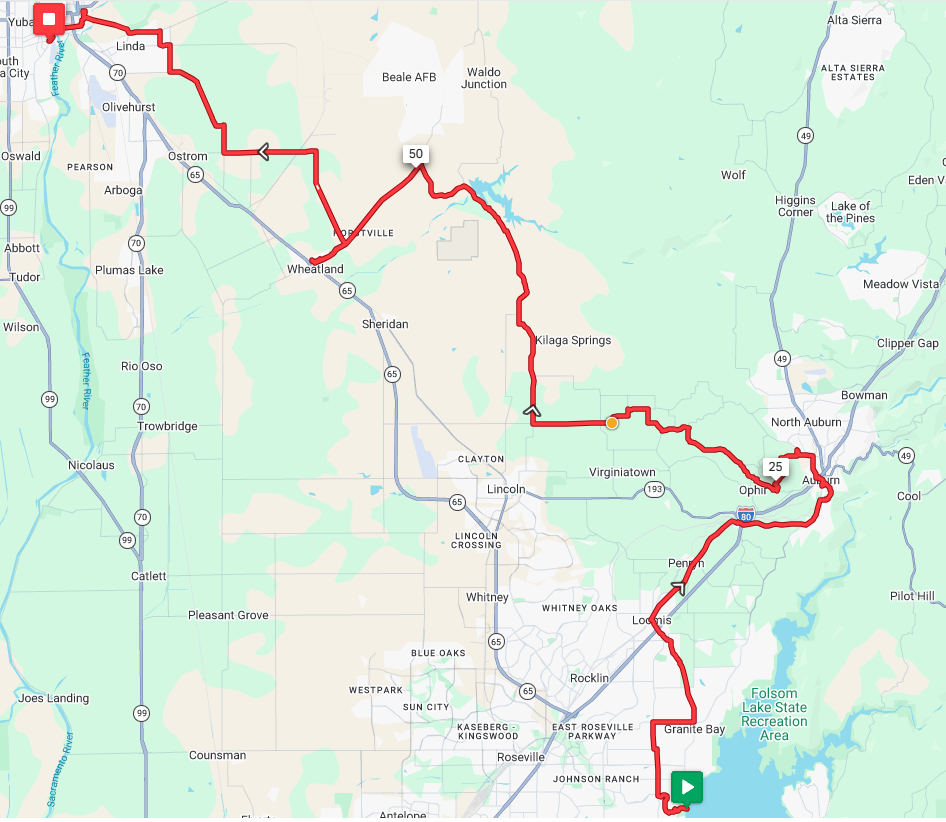 Route — NorCal AIDS Cycle